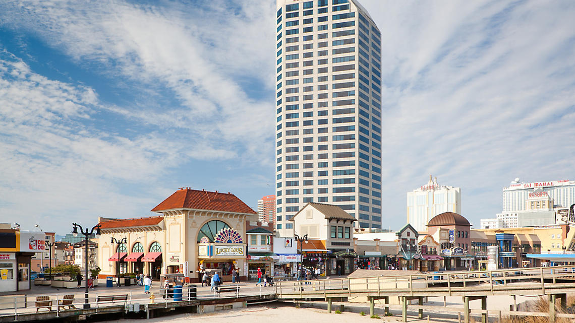 Boardwalk with Atlantic Palace in background