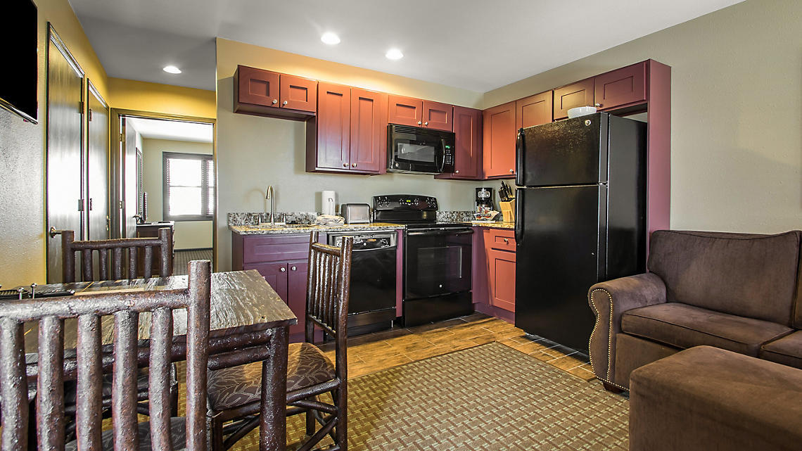 Kitchen and dining area