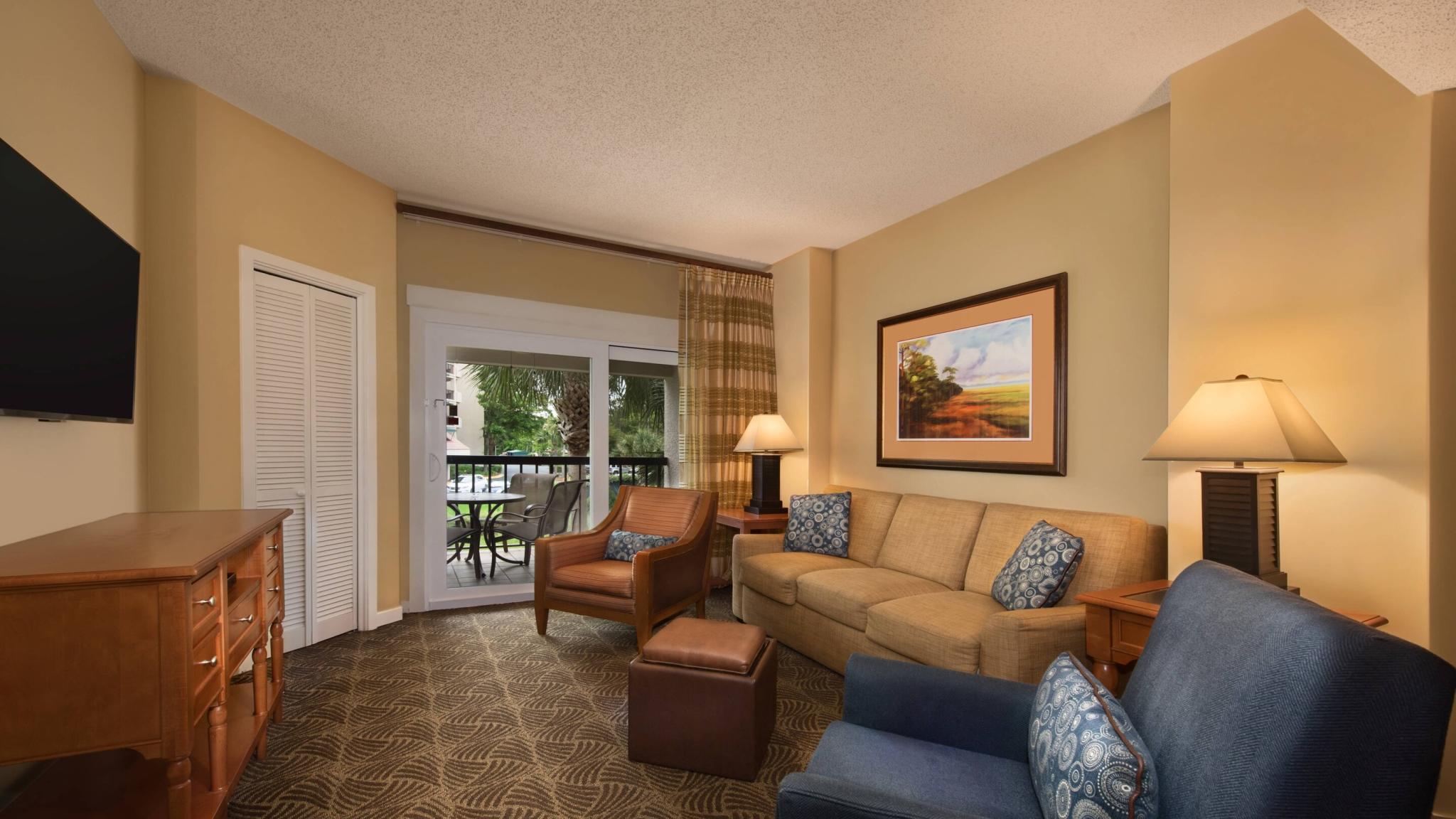 Marriott's Sunset Pointe Shelter Cove Living Room Marriott's Sunset Pointe Shelter Cove Living Room