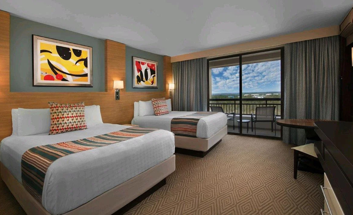 Bedroom and Balcony: Disney's Bay Lake Tower at the Contemporary