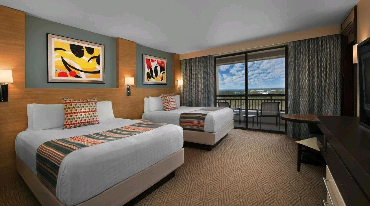 Bedroom and Balcony: Disney's Bay Lake Tower at the Contemporary