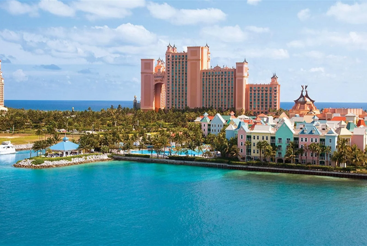 Harborside Resort at Atlantis I with Atlantis Resort in background