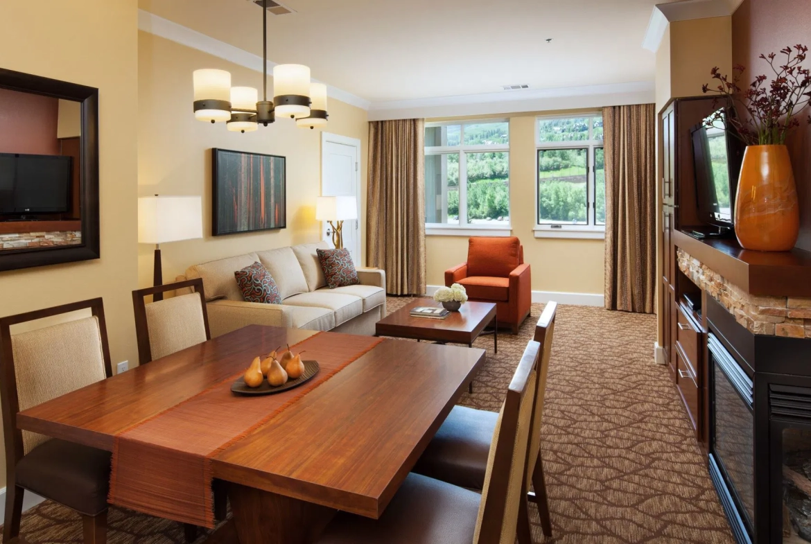 The Westin Riverfront Mountain Villas Living Area