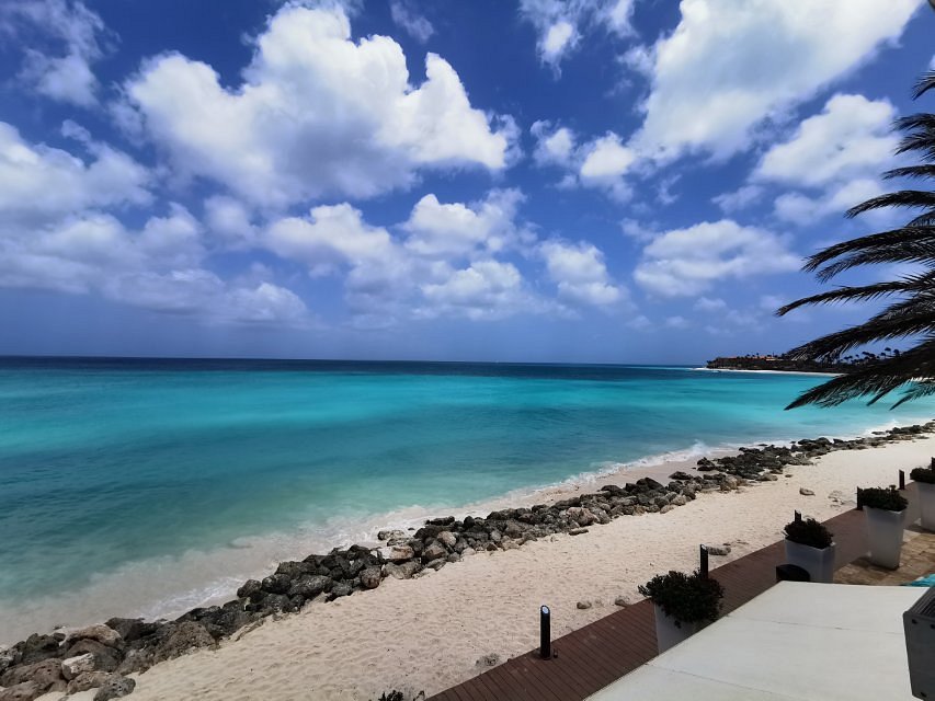 beach view from resort