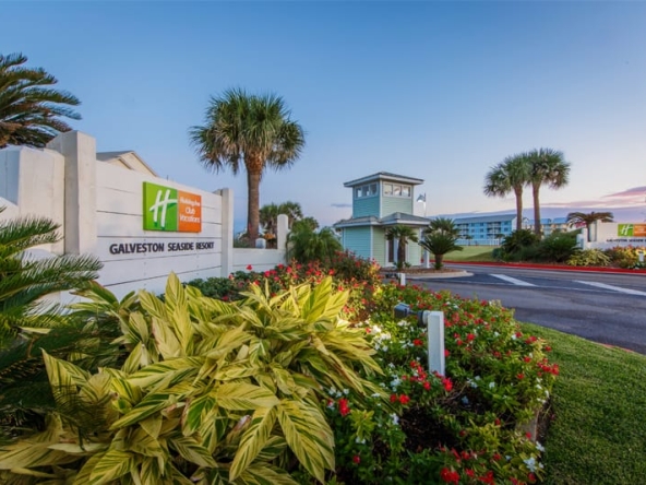 Galveston Seaside Resort Trust Points sign