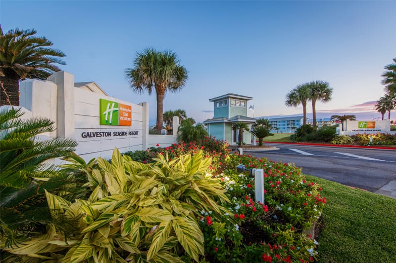 Galveston Seaside Resort Trust Points sign