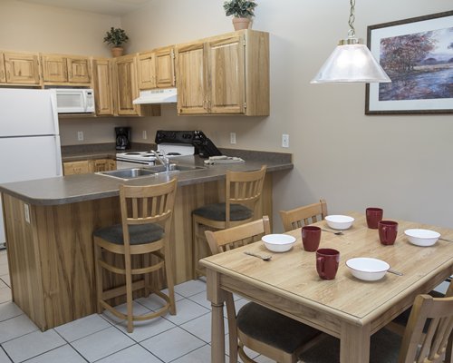 kitchen and living room