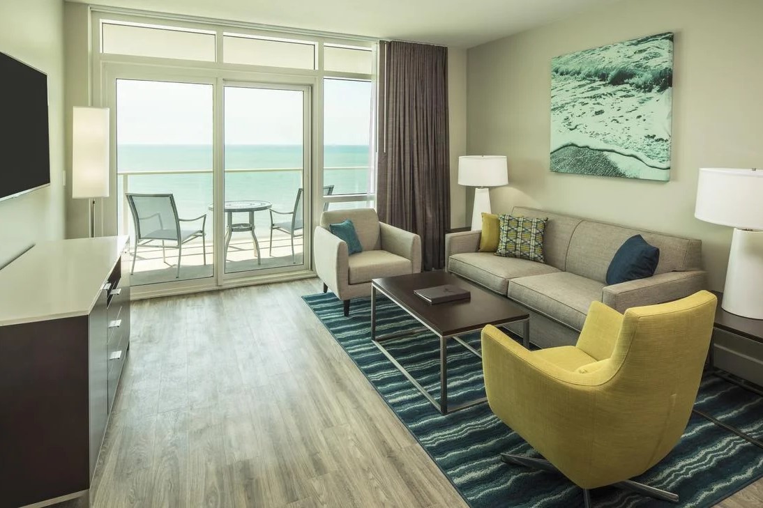 Ocean 22 by Hilton Grand Vacations Living Area